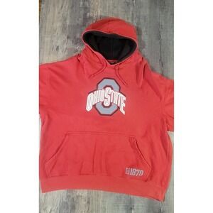 Ohio State Buckeyes Mens 2XL Red Hoodie Sweatshirt University Logo Pro Edge Ncaa